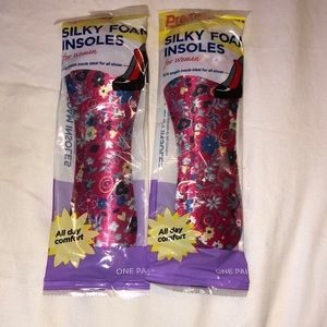 Silky foam insoles for shoes (set of 2)